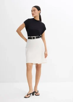 bonprix Mini-jupe en twill|Femme Jupes