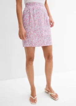 bonprix Mini-jupe en viscose fluide|Femme Jupes