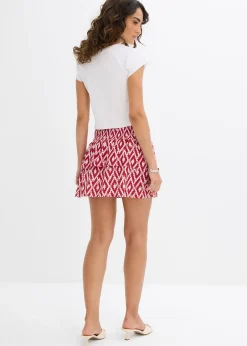 bonprix Mini-jupe en viscose fluide|Femme Jupes