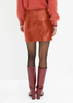 Femme bonprix Jupes|Mini-jupe enduite