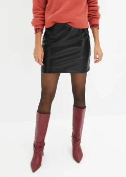 bonprix Mini-jupe enduite|Femme Jupes