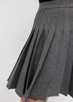 bonprix Mini-jupe plissée|Femme Jupes