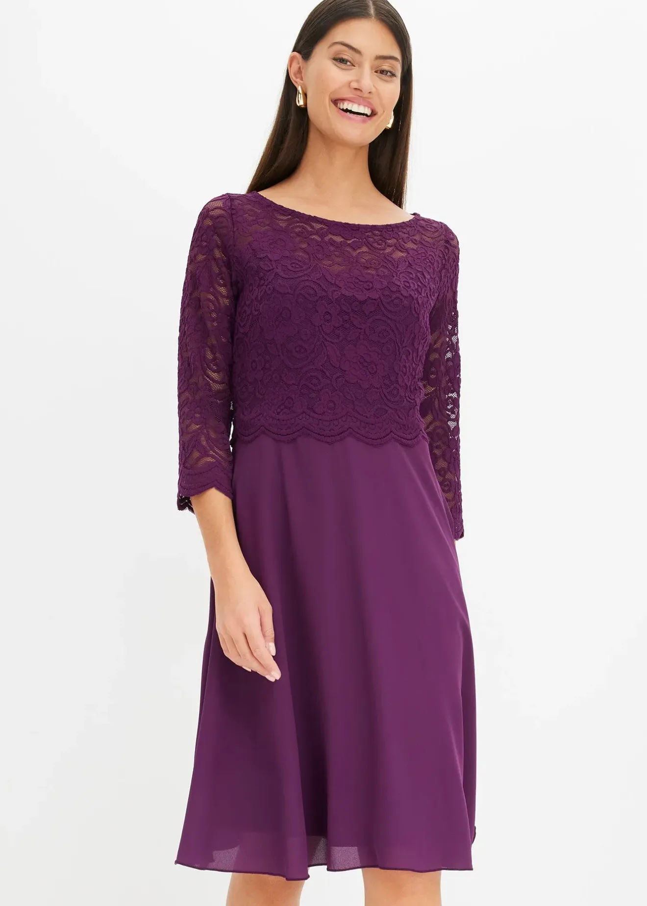 bonprix Mini-robe à dentelle|Femme Mode Festive