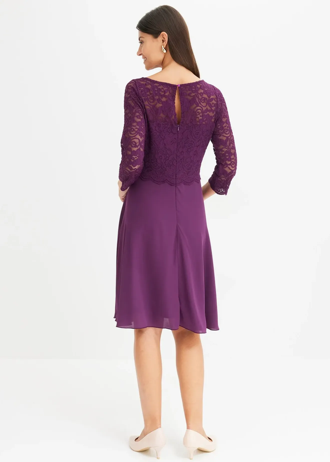 bonprix Mini-robe à dentelle|Femme Mode Festive