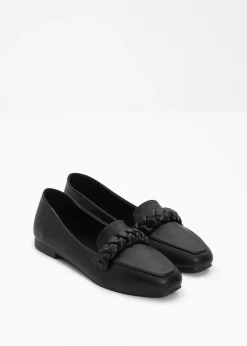 bonprix Mocassins à détail tressé|Femme Loafers|Slippers & Mocassins