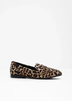 bonprix Mocassins au look animalier|Femme Loafers|Slippers & Mocassins