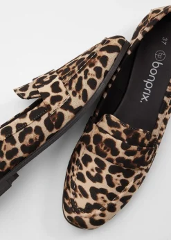 bonprix Mocassins au look animalier|Femme Loafers|Slippers & Mocassins