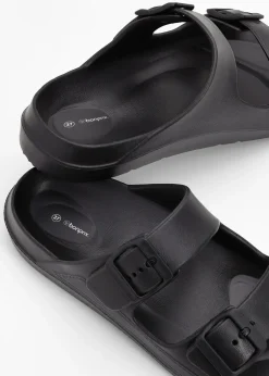 bonprix Mules double bride déperlantes|Femme Chaussons|Chaussures D'Été