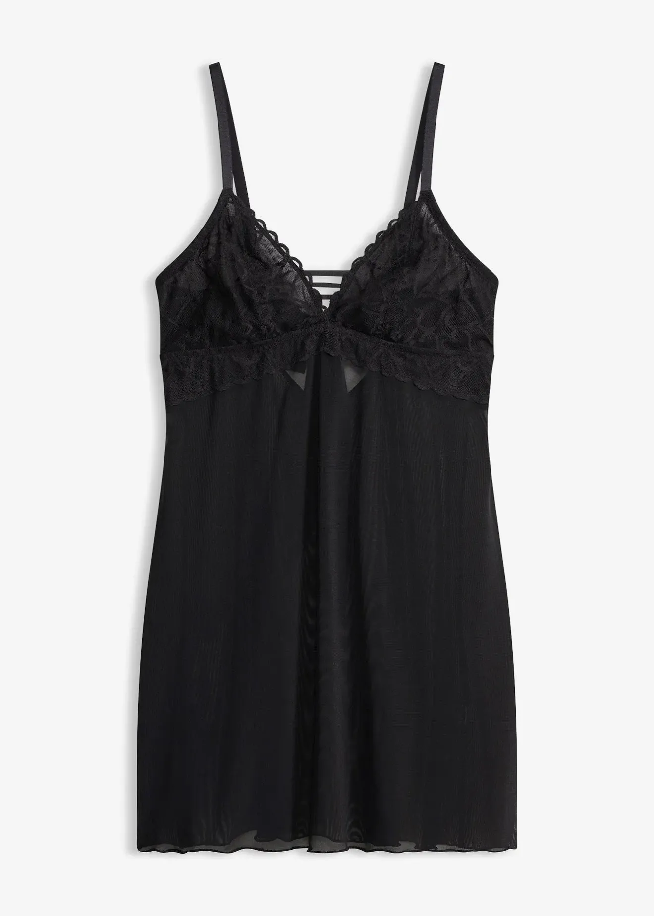 Femme bonprix Guêpières & Déshabillés|Dessous|Négligé à dentelle cœurs, sans armatures