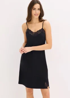 Femme bonprix Lingerie Nuit|Nuisette courte à bretelles spaghetti