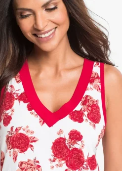 bonprix Nuisette courte et douce en viscose mélangée|Femme Lingerie Nuit