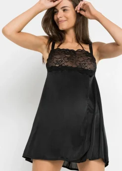 bonprix Nuisette effet brillant|Femme Guêpières & Déshabillés|Dessous