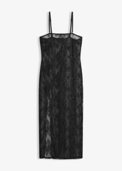 Femme bonprix Guêpières & Déshabillés|Dessous|Nuisette en dentelle à bretelles amovibles