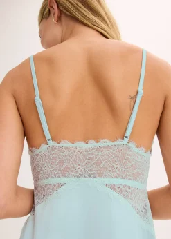 Femme bonprix Guêpières & Déshabillés|Dessous|Nuisette en matière brillante