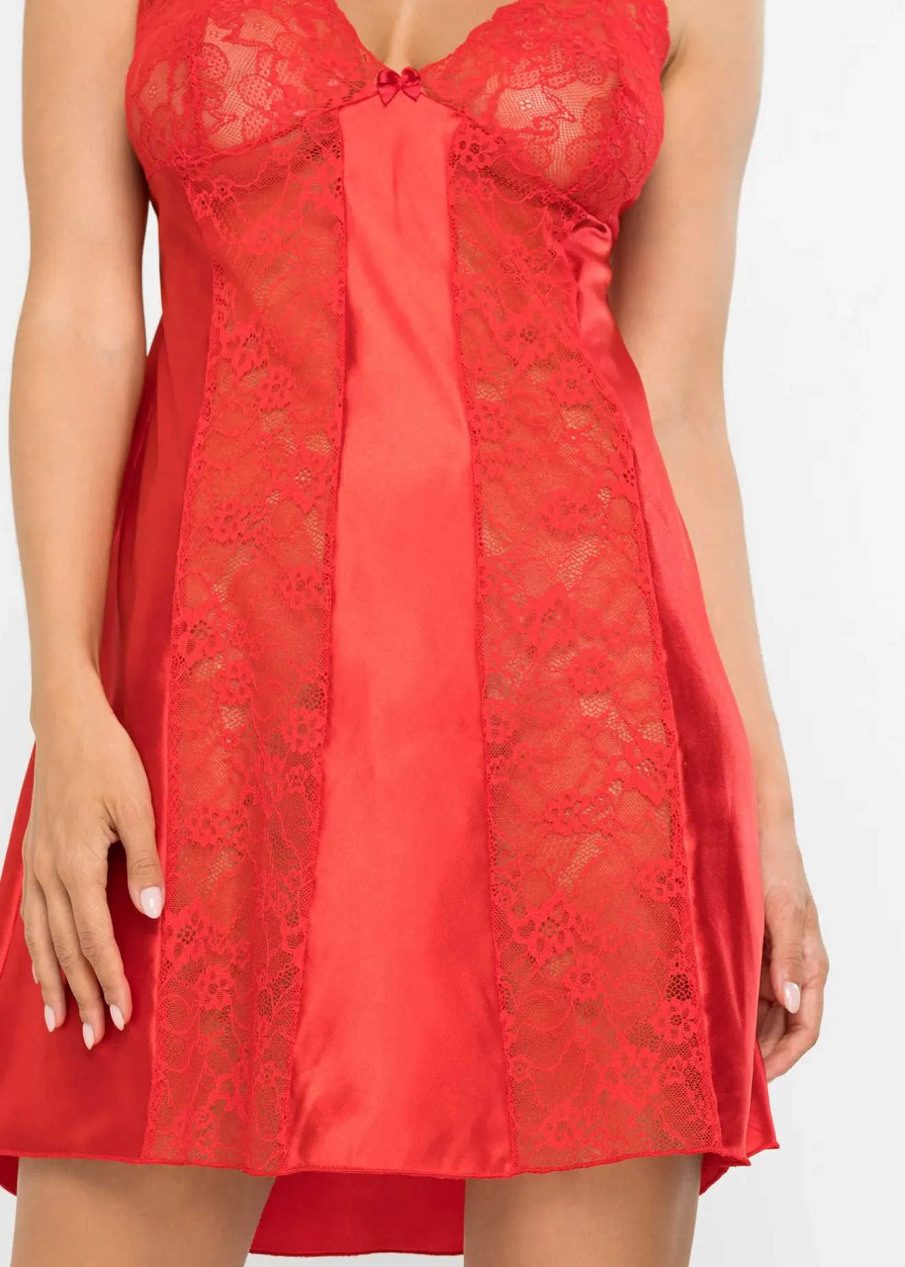 bonprix Nuisette en satin|Femme Guêpières & Déshabillés|Dessous