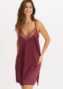 bonprix Nuisette en satin avec broderies|Femme Guêpières & Déshabillés|Dessous