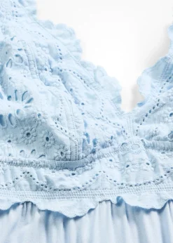 bonprix Nuisette en viscose avec broderies anglaises|Femme Guêpières & Déshabillés|Dessous