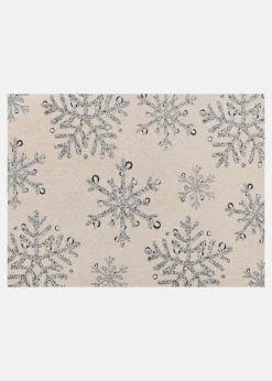 bonprix Couloir·Tapis D'Entrée|Tapis D'Entrée|Paillasson avec motif de flocons de neige