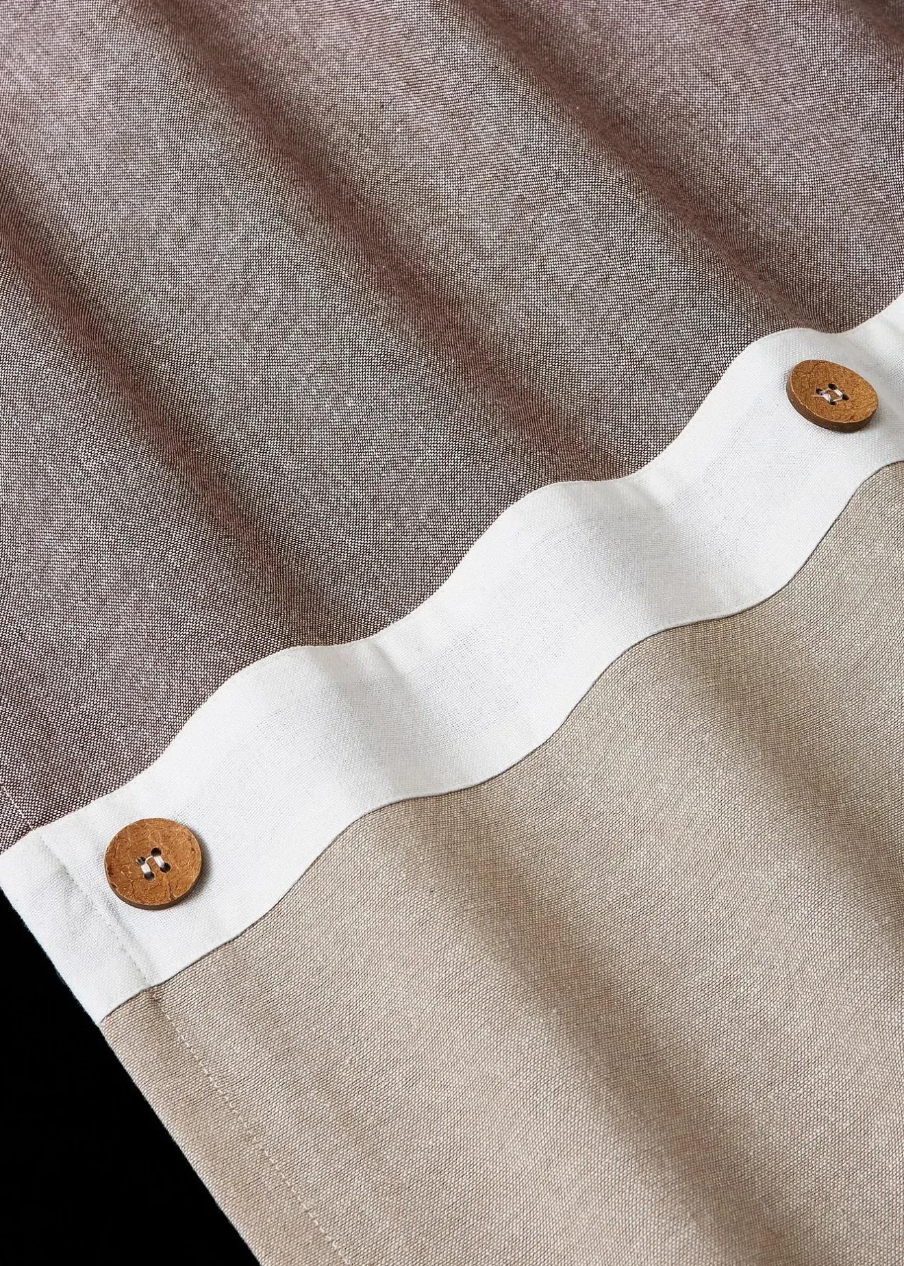 bonprix Salon·Rideaux & Voilages|Rideaux Classiques|Panneau en coton avec boutons (1 pce.)