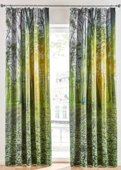 bonprix Panneau obscurcissant imprimé forêt (1 pce)| Chambre À Coucher·Design Occultant|Rideaux Classiques