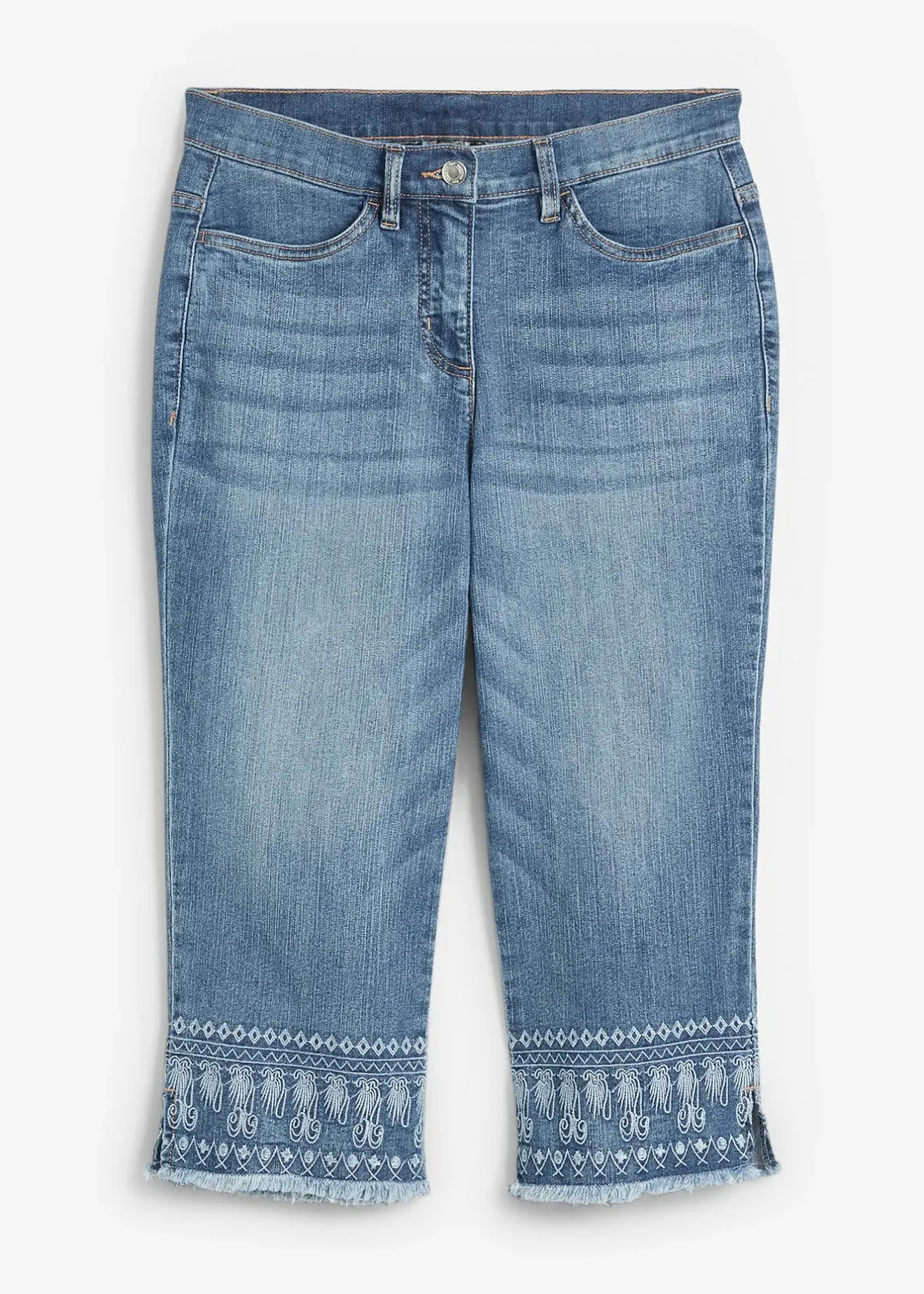 bonprix Pantacourt jean|Femme Jeans
