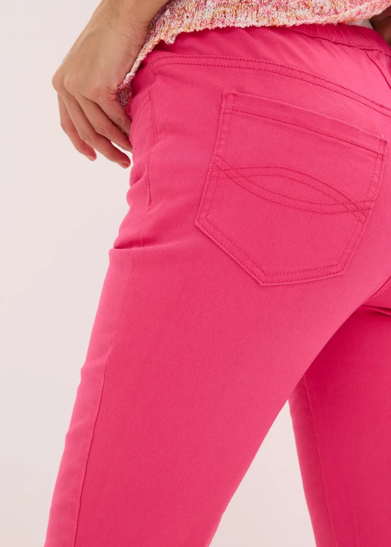 bonprix Pantalon 7/8 à taille élastiquée|Femme Pantalons