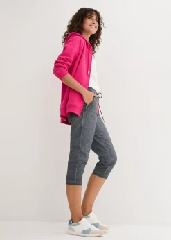 Femme bonprix Pantalons|Pantalon 3/4 avec cordon contrastant