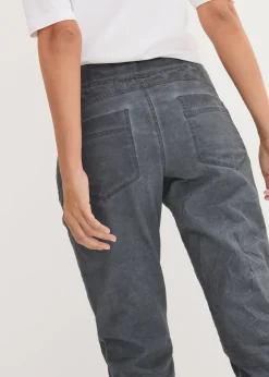 Femme bonprix Pantalons|Pantalon 3/4 avec cordon contrastant