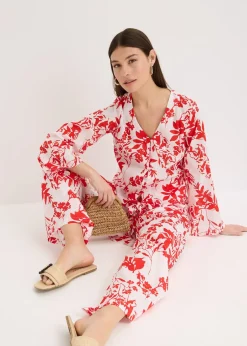 bonprix Pantalon 100% coton|Femme Deux Pièces & Ensembles|Pantalons