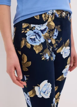 bonprix Pantalon 7/8 en coton extensible|Femme Pantalons