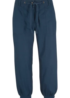 Femme bonprix Pantalons|Pantalon 3/4 en lin et coton