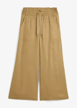 Femme bonprix Pantalons|Pantalon 7/8 en Lyocell à taille élastiquée