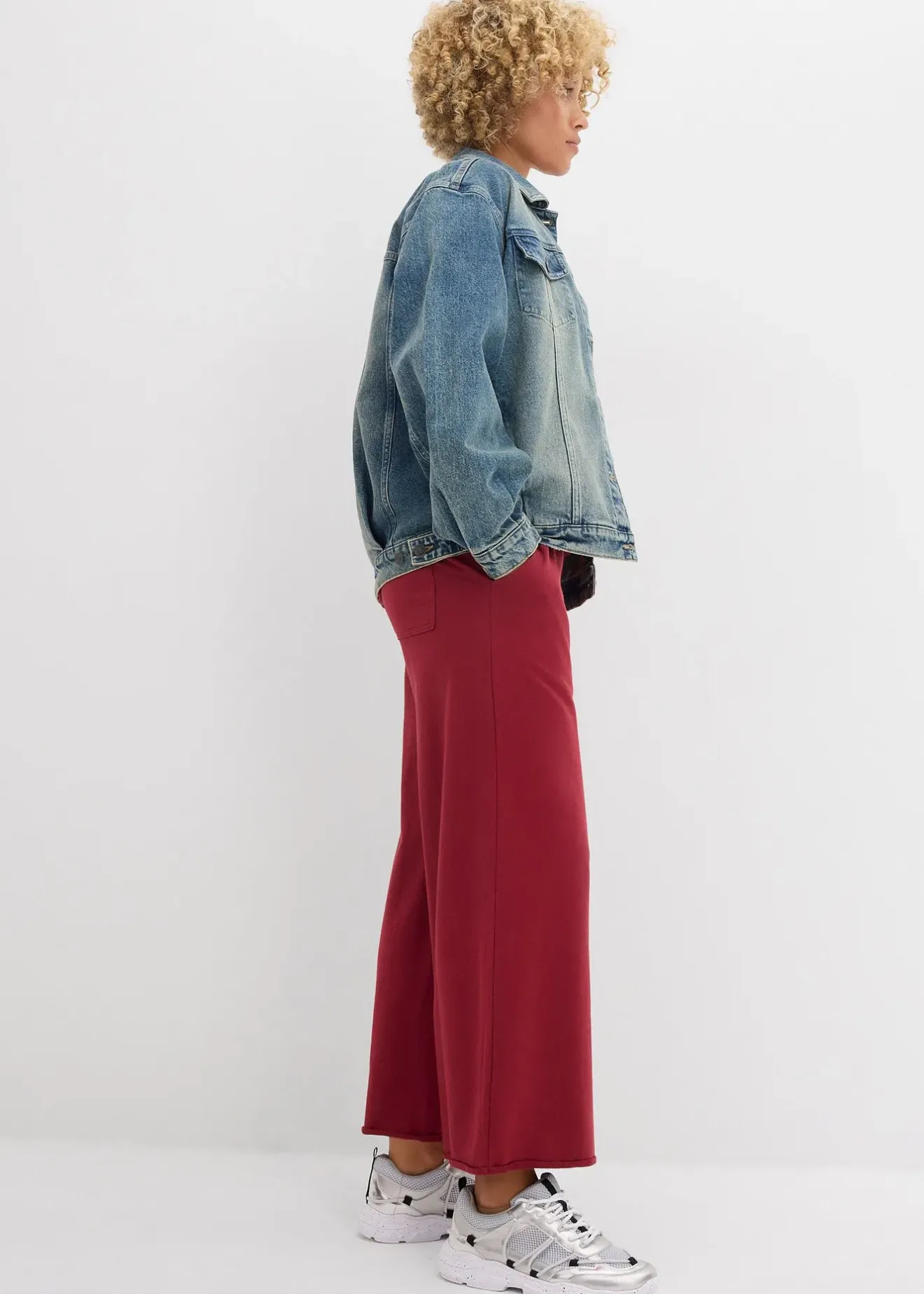 bonprix Pantalon 7/8 en sweat|Femme Sweats|Pantalons