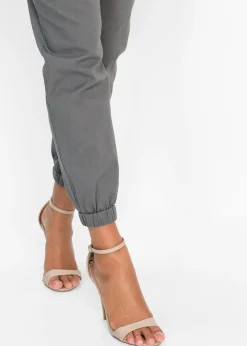 Femme bonprix Pantalons|Pantalon 7/8 léger en lin et coton