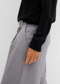 bonprix Pantalon à pinces avec lien à nouer|Femme Pantalons