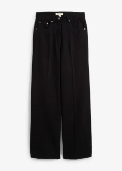 Femme bonprix Pantalons|Pantalon à pinces en twill 100% coton