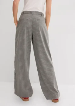 Femme bonprix Pantalons|Pantalon à pinces et galon contrastant