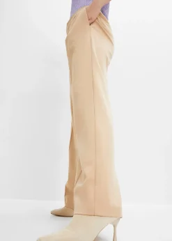 bonprix Pantalon à pinces et taille élastiquée|Femme Pantalons