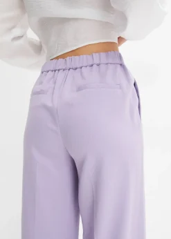 bonprix Pantalon à pinces et taille élastiquée|Femme Pantalons