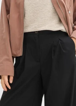 bonprix Pantalon à pinces et taille élastiquée|Femme Pantalons