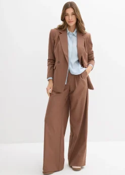 bonprix Pantalon à pinces et taille élastiquée|Femme Pantalons