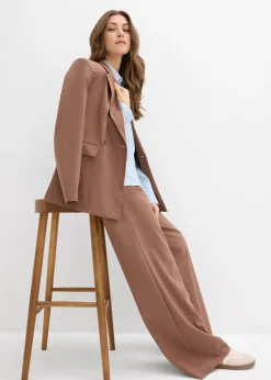 bonprix Pantalon à pinces et taille élastiquée|Femme Pantalons