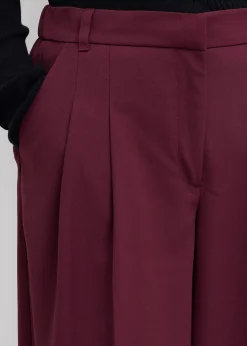 bonprix Pantalon à pinces, taille élastiquée et fente|Femme Pantalons