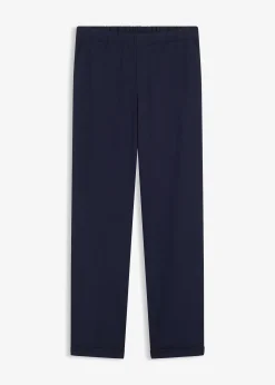 Femme bonprix Pantalons|Pantalon à revers et taille élastiquée
