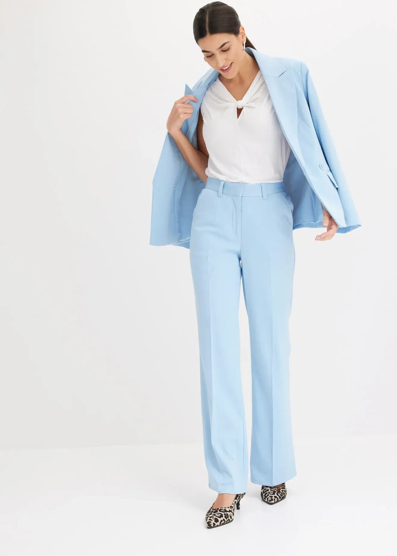 Femme bonprix Pantalons|Pantalon à taille élastiquée