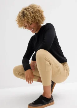 bonprix Pantalon 3/4 ultra-doux|Femme Pantalons