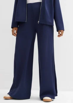 Femme bonprix Pantalons|Pantalon ample à pli sur le côté