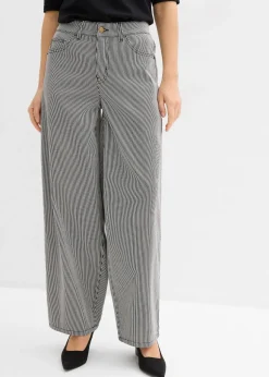 bonprix Pantalon ballon à rayures|Femme Pantalons