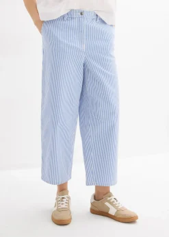 Femme bonprix Pantalons|Pantalon barrel à taille haute et élastiquée