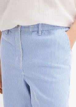 Femme bonprix Pantalons|Pantalon barrel à taille haute et élastiquée